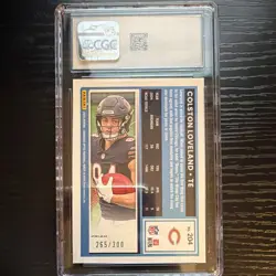 2025 Donruss Optic Colston Loveland Rated Rookie Wave #204 CGC 10 /300 - Image 2
