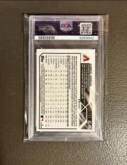 Gabriel Moreno RC 2023 Topps Chrome Update Purple Speckle Autograph /250 PSA 10 - Image 2