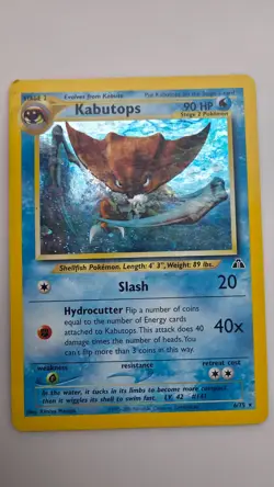 Pokemon Card: Kabutops 6/75 Neo Discovery Holo Rare MP 2001 - Image 3
