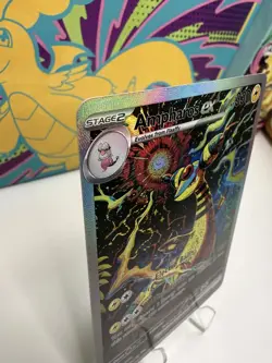 Mystic Ampharos Pokemon Card - TCG Display Art Card - Holo Full Art - Image 2