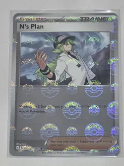 Pokemon TCG - N's Plan - Pokeball 083/086 - Reverse Holo - Black Bolt Near Mint - Image 1