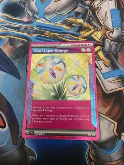Neo Upper Energy 162/162 Ace Spec Holo Rare S v Temporal Forces Pokemon TCG - Image 1