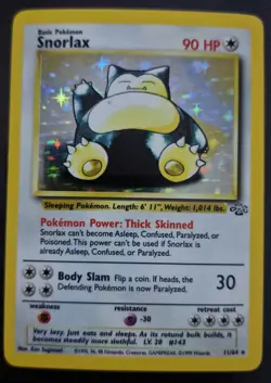 Snorlax 11/64 - Holo Rare - Jungle WOTC - Unlimited - NM - Pokemon TCG - Image 1