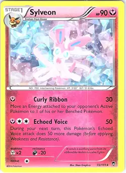 Sylveon - 72/111 (XY Furious Fists) Holo Rare Deck Exclusives 072/111 LP - Image 1