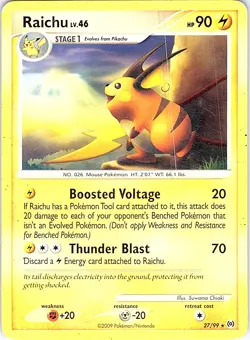 Raichu Rare Arceus 27/99 LP - Image 1