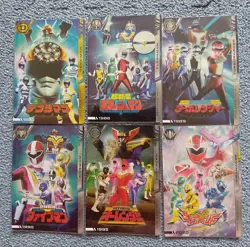 Set Of 6 Itajaga Super Sentai Series 50Th Anniversary Card - Image 1