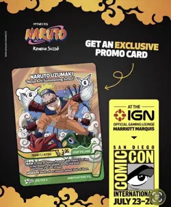 SDCC 2026 Naruto Mythos TCG Naruto Uzumaki IGN Promo Card Exclusive Presale - Image 1