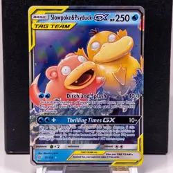 Pokemon TCG Cards Slowpoke & Psyduck GX 35/236 Unified Minds Ultra Rare Holo NM - Image 1