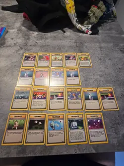 vintage Pokemon Trainer cards, base, team rocket, fossil, neo and more bundle - Image 1