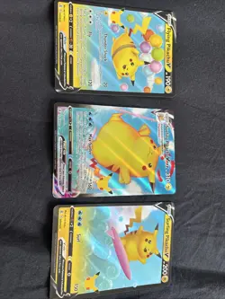 Pikachu Celebrations Pokemon Flying Pikachu Surfing Pikachu Vmax Cards - Image 1