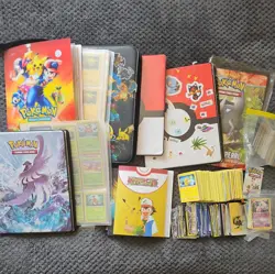 Joblot Of Pokemon Cards and Folders, over 1100 cards. UNSORTED. - Image 1