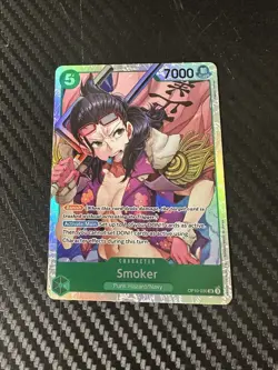 Smoker OP10-030 Foil Super Rare Royal Blood One Piece TCG NM - Image 1