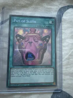 Yu-Gi-Oh TCG Pot Of Sloth Secret Rare 1st Edition Mint Pack Fresh CORI-EN061 - Image 1