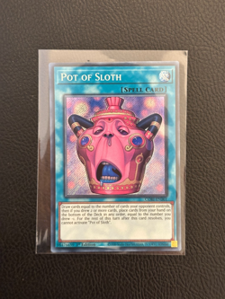 Yu-Gi-Oh TCG Pot Of Sloth Secret Rare 1st Edition Mint Pack Fresh CORI-EN061 - Image 1