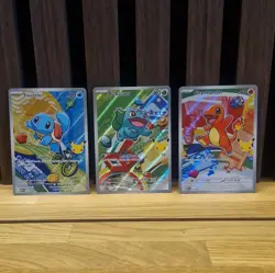 Pokemon First Partner Illustration Collection Series 1 Kanto Gen 1 Starter Set - Image 1