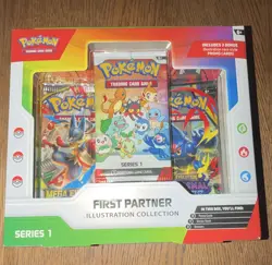 Pokemon TCG First Partner Illustration Collection Series 1 Box 9 Cards 2025 EN - Image 1