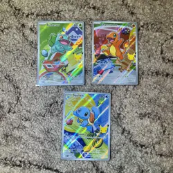 Pokemon TCG First Partner Illustration Collection Series 1 kanto Gen 1 Starters - Image 1