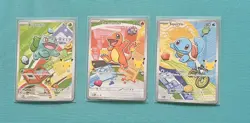 Pokemon First Partner Illustration Collection Series 1 Kanto Gen 1 Starters Set - Image 1