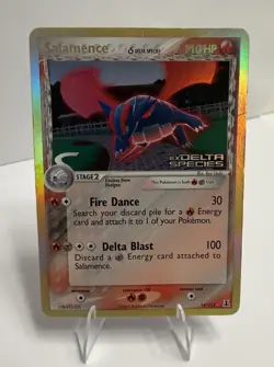Salamence 14/113 EX Delta Species Reverse Holo Stamped Pokemon TCG 2005 MP - Image 1