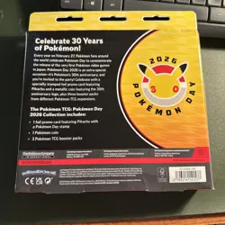 SEALED Pokemon Day Promo 2026 TCG 1 Box 3 Packs + Pickachu Promo - Image 2