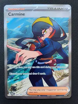 Carmine 204/167 - Pokemon TCG Ultra Rare Card - Twilight Masquerade - Image 1