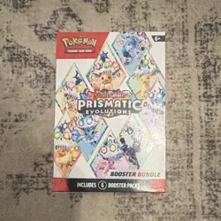 Pokemon TCG Prismatic Evolutions Booster Bundle 6 Packs 2025 Factory Sealed - Image 1