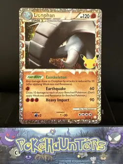 Pokemon Card Donphan 107/123 Celebrations Classic Collection Holo Rare NM - Image 1