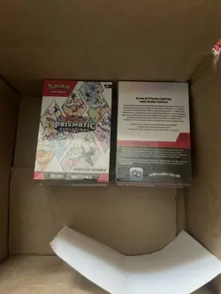LOT OF 2 - Pokemon TCG Prismatic Evolutions Booster Bundle - FACTORY SEALED - Image 2