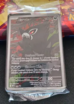 Pokemon TCG Zarude MEP 088 Pitch Black ETB Black Star Promo Pokemon Card SEALED - Image 1