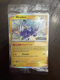 Sealed STAFF Mega Evolution Pitch Black Promo Prerelease Pack 4 Pokemon TCG - Image 1