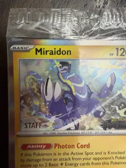 Sealed STAFF Mega Evolution Pitch Black Promo Prerelease Pack 4 Pokemon TCG - Image 2