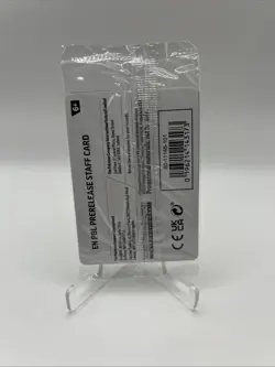 Sealed STAFF Mega Evolution Pitch Black Promo Prerelease Pack 4 Pokemon TCG - Image 2