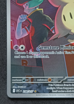 Pokemon TCG Team Rocket's Mimikyu 238/217 Ascended Heroes IR Card NM - Image 5