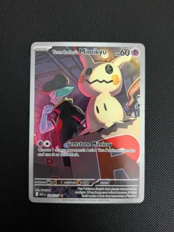 Pokemon TCG Team Rocket's Mimikyu Illustration Rare 238/217 Ascended Heroes NM - Image 1