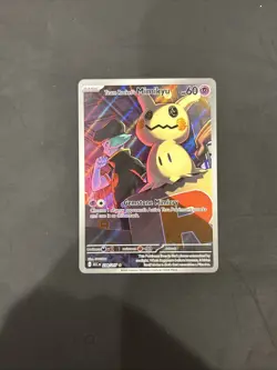 Pokemon TCG Team Rocket's Mimikyu 238/217 Holo IR Illustration Rare - Image 1