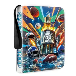 Football Trading card binder 9 pocket top loader Large Capacity Sports Card B... - Image 2