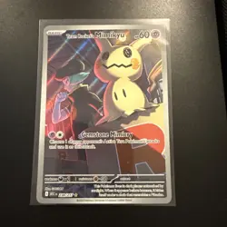 Pokemon TCG Team Rocket's Mimikyu 238/217 Holo IR Illustration Rare - Image 1