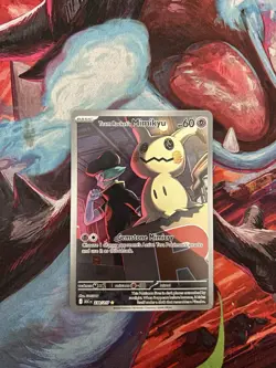 Pokemon TCG Team Rocket's Mimikyu ASC 238/217 Secret Rare Near Mint Pack Fresh - Image 1