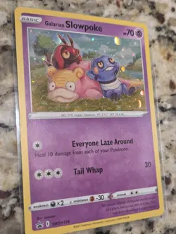 Galarian Slowpoke SWSH126 Black Star Promo Holo Pokemon Card - Image 1