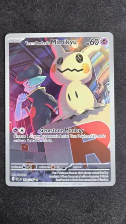 Pokemon TCG Team Rocket's Mimikyu ASC 238/217 Secret Rare Near Mint Pack Fresh - Image 1