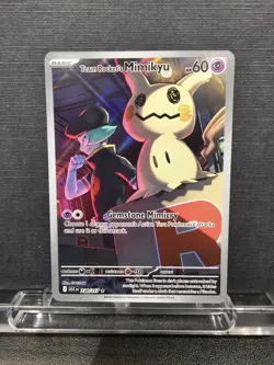 Pokemon TCG Team Rocket's Mimikyu ASC 238/217 Secret Rare Near Mint Pack Fresh - Image 1