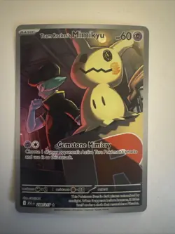 Pokemon TCG Team Rocket's Mimikyu Illustration Rare Near Mint 238/217 - Image 1