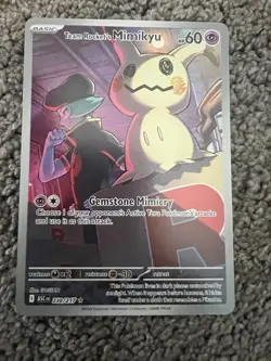 Pokemon TCG Team Rocket's Mimikyu ASC 238/217 Secret Rare Near Mint Pack Fresh - Image 2