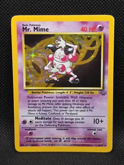 Pokemon Card - Mr. Mime 6/64 Unlimited Holo Rare - Jungle WOTC - NM - Image 2