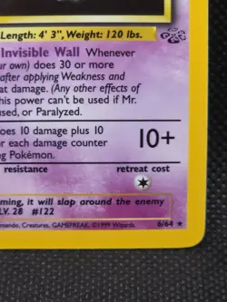 Pokemon Card - Mr. Mime 6/64 Unlimited Holo Rare - Jungle WOTC - NM - Image 5
