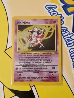 Mr. Mime Holo 6/64 - Jungle Set Unlimited - Rare Vintage - WOTC Pokemon Card NM - Image 1