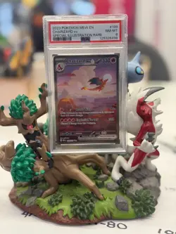 2023 Pokemon Charizard ex 199/165 Full Art SIR Scarlet & Violet 151 PSA 8 - Image 1