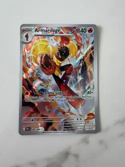 Pokemon Armarouge 086/084 Illustration Rare IR Pitch Black Holo Near Mint/MINT - Image 3