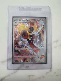 Pokemon Armarouge 086/084 Illustration Rare IR Pitch Black Holo Near Mint/MINT - Image 4