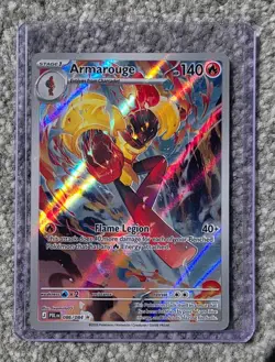 Pokemon Armarouge 086/084 Illustration Rare Pitch Black ME05 IR Fire NM - Image 1